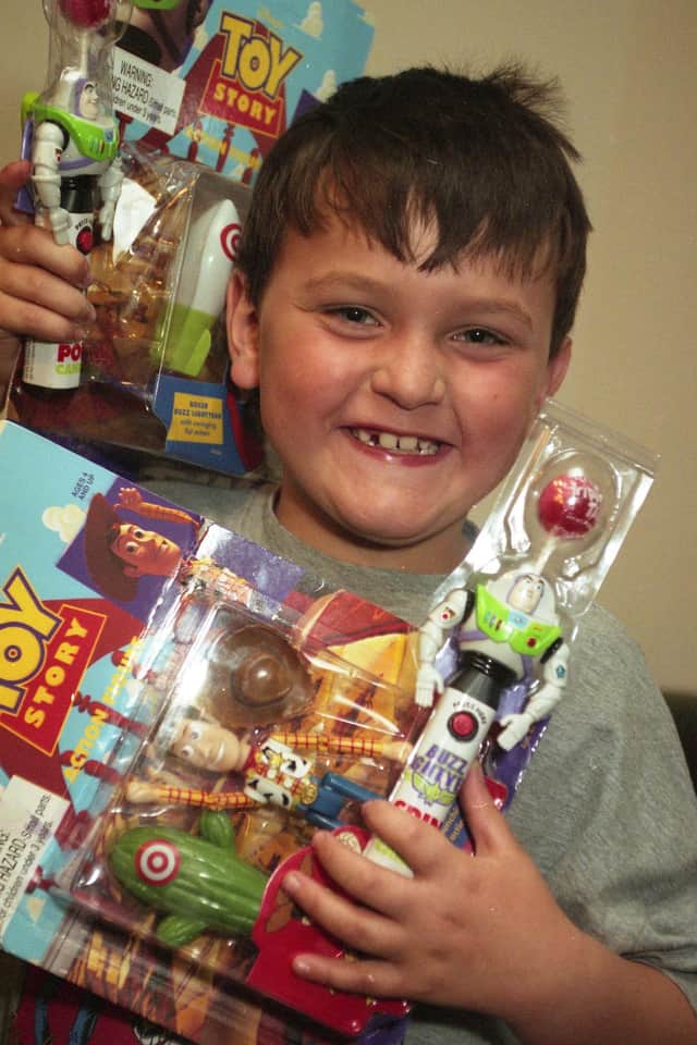 Generous Adnam Krzalic, of Houghton, decided to give away his prized collection of Toy Story figures after hearing there was a shortage.