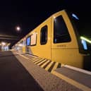 A new Tyne and Wear Metro train on a test run. Photo: Omar Nairi.