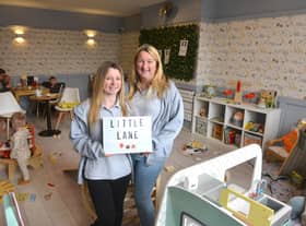 Owners Jess Morton and mother Suzanne Morton at the Little Lane Adventures Play Cafe.