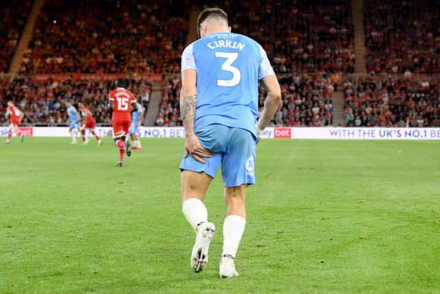 Dennis Cirkin suffered a hamstring injury on Monday night