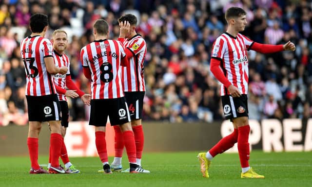 Sunderland players against Burnley. Picture by FRANK REID