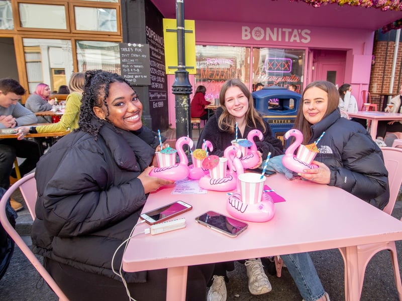 Ryley Mason, Anneliese Parker and Hayley Purrington at Bonitas, Southsea