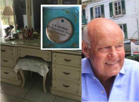 Alan Threadgould is trying to track down the owner of the tag found in a set of drawers bought in Spain
