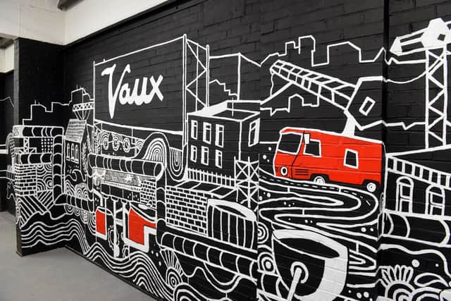 Inside the Vaux Taproom which is open at weekends
