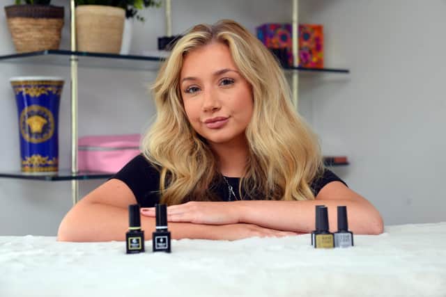 Beautician Elle Applegarth has created a home studio after being made redundant from the closure of Debenhams.