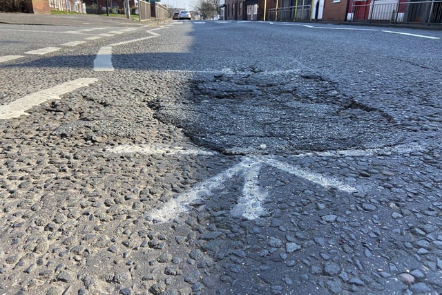 Southwick Road in Sunderland was another location frequently mentioned by readers as having a pothole problem. 

Picture by FRANK REID.