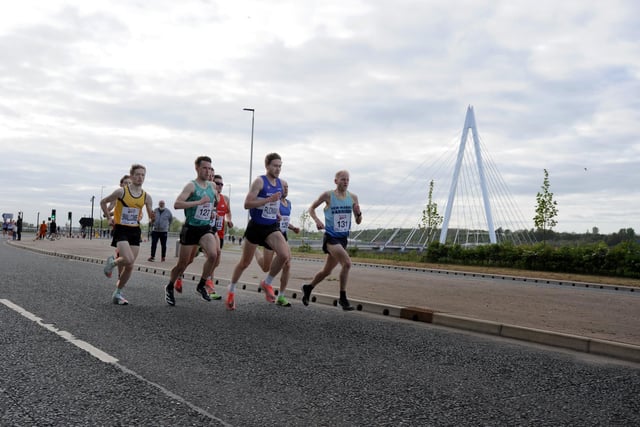 Runners pushed themselves at the 5K Sunderland City Run.