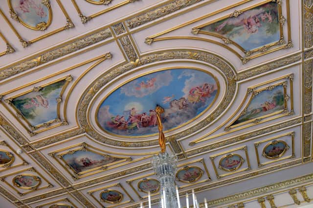 Fresco ceilings at Wynyard Hall's main hall have seen it dubbed a "mini Versailles"