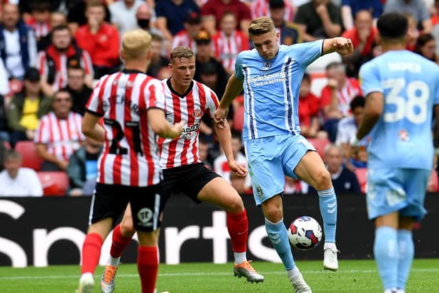 Sunderland in action against Coventry City.
