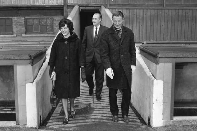 Mike Hellawell gets a look around Roker Park after signing for Sunderland.