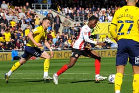 Sunderland midfielder Jay Matete playing against Oxford. Picture by FRANK REID