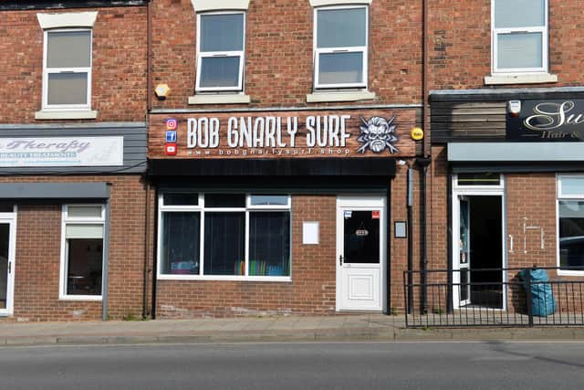 Bob Gnarly Surf shop on Hylton Road