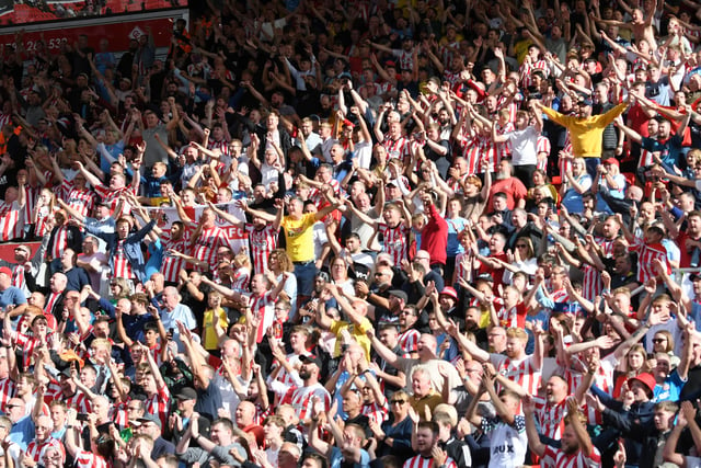 Sunderland fans at the Bet365 Stadium