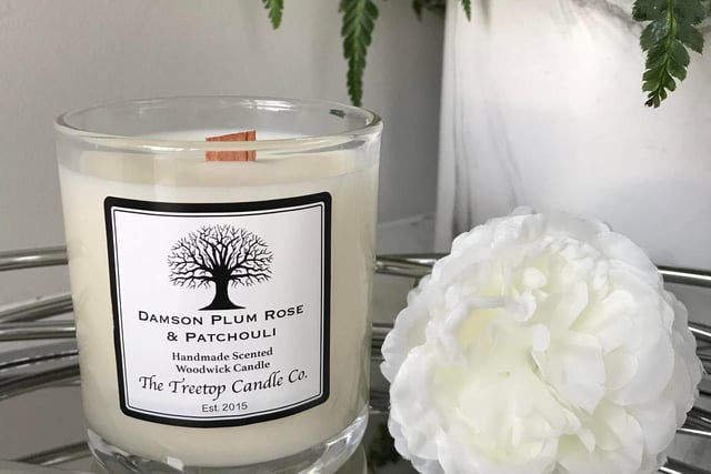 The Tree Top Candle Co was a business venture Sue Mawhinney, from Cowplain, started in 2015.
While on holiday in Canada, Sue was inspired by a candle gift she bought for her daughter and discovered her own love for creating candles. 
Since then, her business has expanded and Sue has a wide selection of luxury hand-made fragranced products. 
Her products range from luxury glass candles, reed diffusers, tin wood wick candles, wax melt snap bars and more. Products start from £3.50. Visit thetreetopcandleco.com