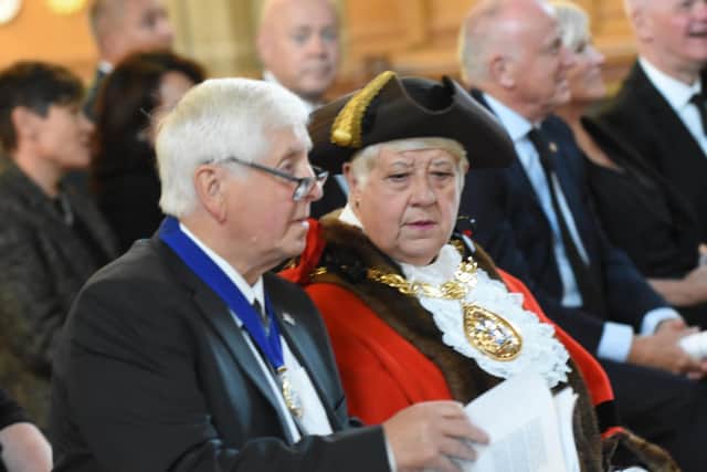 Sunderland's Mayor Councillor Alison Smith, pictured with her husband and Consort David Smith.