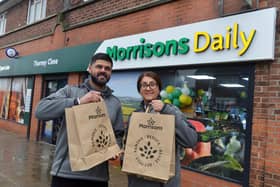 Kiran Gill and her husband Suki Gill at their new Morrisons on Tadcaster Road, Thorney Close. Sunderland Echo image.
