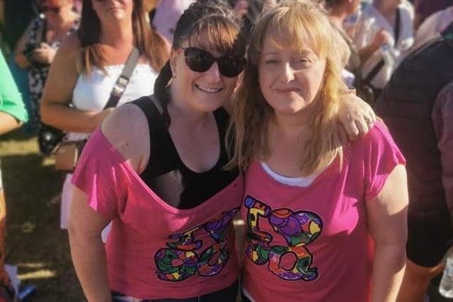 Matching t-shirts for a summer's day out at Herrington Country Park.
