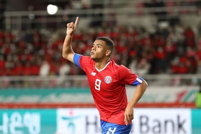 Jewison Bennette playing for Costa Rica. (Photo by Chung Sung-Jun/Getty Images)