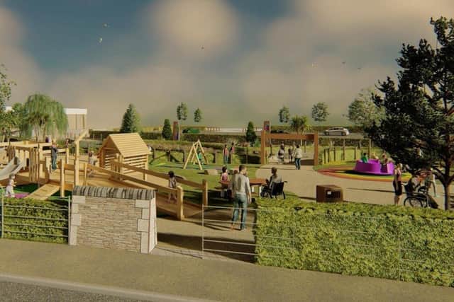 CGI images of proposed new play park at Lowry Road at Seaburn