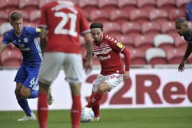 Patrick Roberts playing for Middlesbrough.