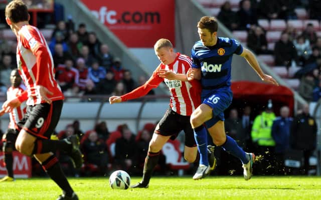 James McClean pictured in March 2013 as Sunderland AFC played Manchester United at the Stadium of Light.