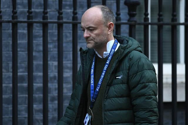 Dominic Cummings, chief adviser to Prime Minister Boris Johnson, arrives in Downing Street on November 04, 2020 in London, England (Photo by Leon Neal/Getty Images)