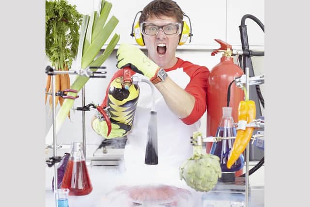 Award-winning TV presenter, author and live show presenter Stefan Gates will be showcasing an edible science spectacular and stunts to transform food and science at the Scrantastic Food Festival.
