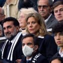 Newcastle United chairman Yasir Al-Rumayyan and Director Amanda Staveley. Amanda Staveley's consortium, in which Saudi Arabia's Public Investment Fund holds an 80 per cent stake, completed its takeover of the club in October 2021.