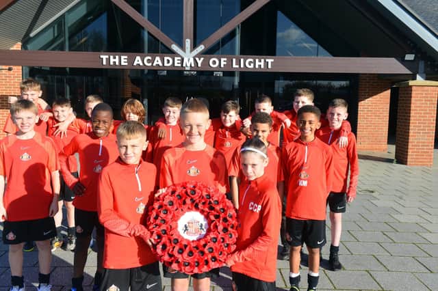 SAFC's U12s players have been taking part in a WW1 project at the Academy of Light.