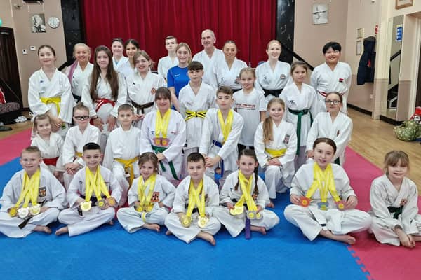 Members of the Dokan Karate Club.