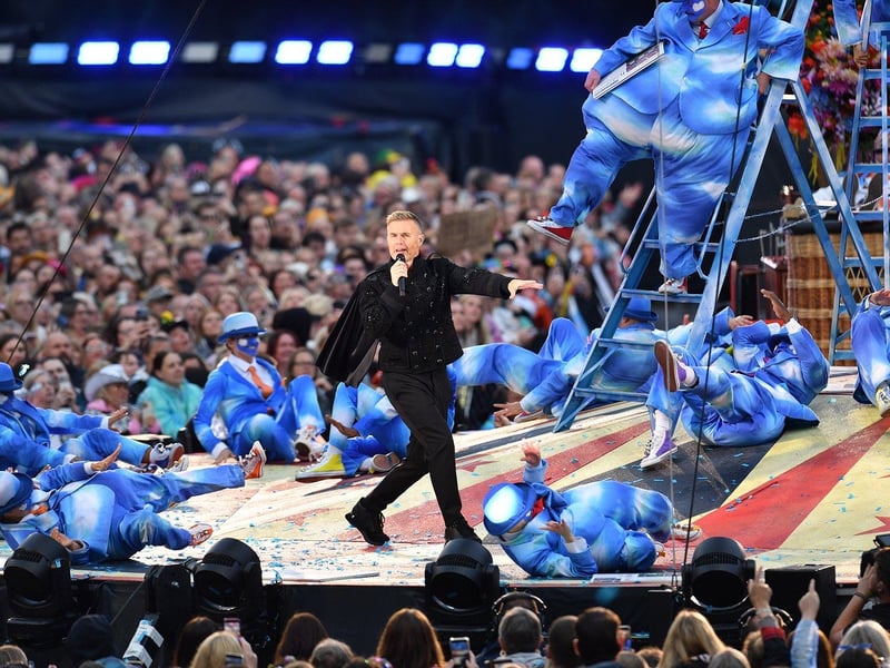 Gary Barlow at the opening of the spectacular show.