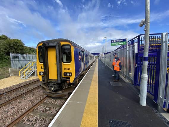 Horden train station is now open to passengers.