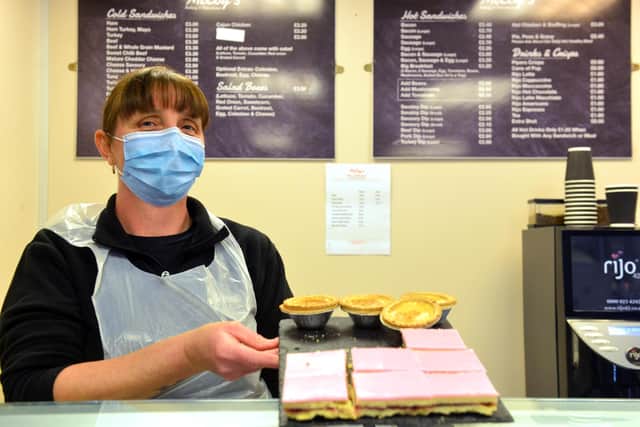 Karen Emmerson from McCoy's says pink slices have proved particularly popular in Lockdown