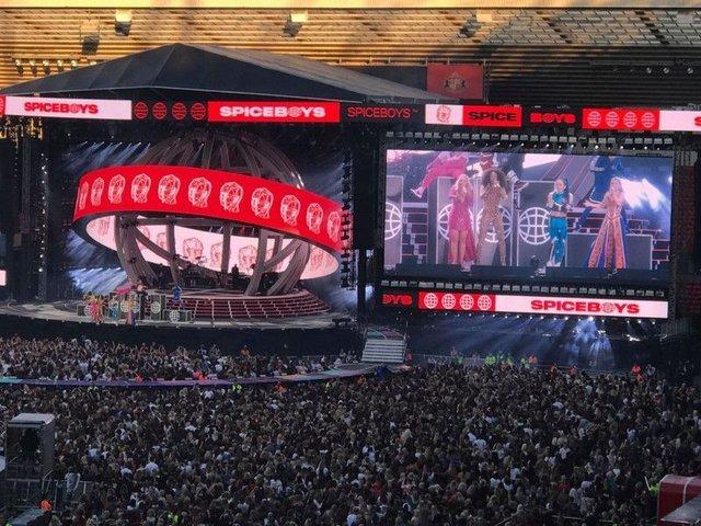 The Spice Girls were the last act to take to the stage at the Stadium of Light in 2019. Five may have become four for the Spice World tour, with Victoria Beckham choosing not to take part, but there was still plenty of Girl Power as they took fans on a trip down memory lane.