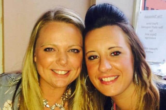 Heather Sutherland, left, with partner Emma Brown before Heather lost her life to cancer at just 43.