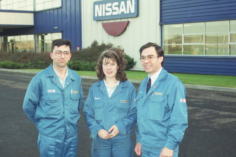 Staff members Eric Wheeler, Jill Parnell and Doug Lorraine in a 1992 photo.