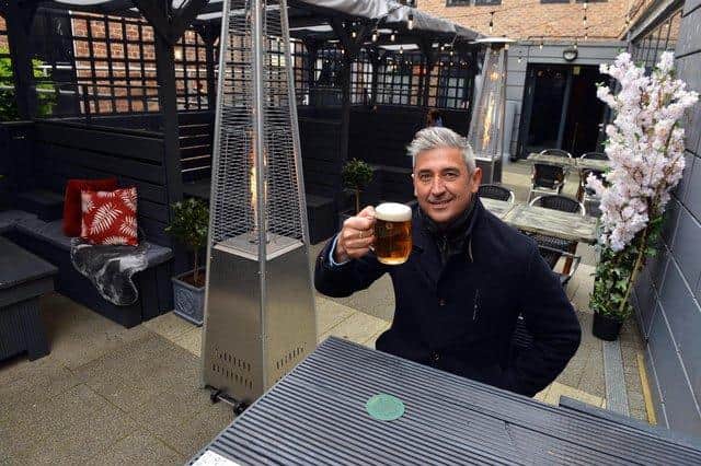 Enjoy an al fresco pint at the Courtyard at The Looking Glass