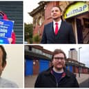 Sunderland City Council Local Election 2024 Candidates Hendon  (l-r) Top: Lynda Andrews,  Stephen Lewis Elms. Bottom:  Helmut Izaks, Ciaran Morrissey