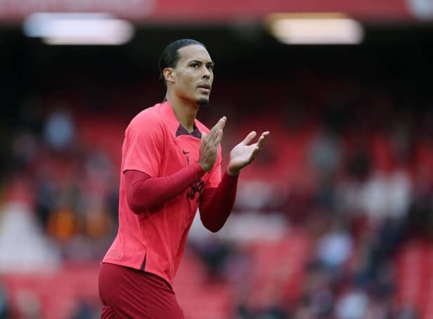 Virgil van Dijk playing for Liverpool. (Photo by Laurence Griffiths/Getty Images)