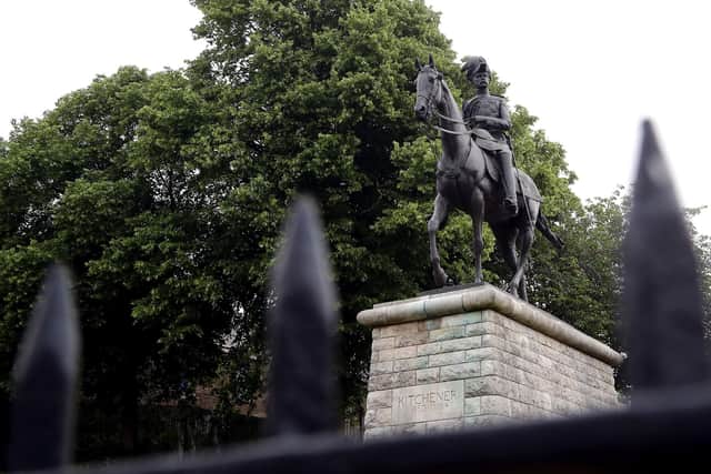 A statue of Lord Kitchener in Chatham, Kent. PA Photo. Picture date: Friday June 12, 2020. Photo: Gareth Fuller/PA Wire
