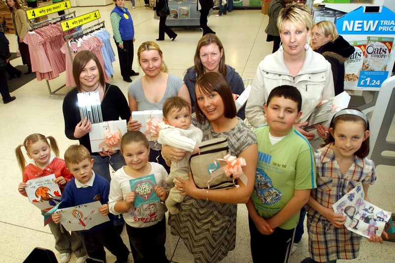 A flashback to 2007 when these mums were chosen as the winners of an Asda Mother's Day competition.