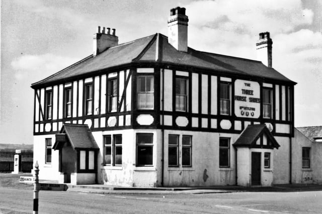 The Three Horse Shoes, Usworth, where there were reported sounds of hammering on toilet doors. Burglar alarms were triggered seemingly by themselves, and there were reports of an airman sitting at the end of the bar.