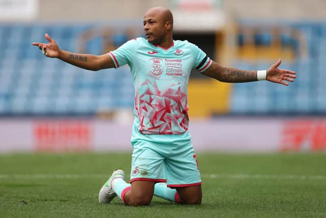 Andre Ayew is reportedly being considered by Newcastle United following his release from Swansea City. (Photo by Julian Finney/Getty Images)