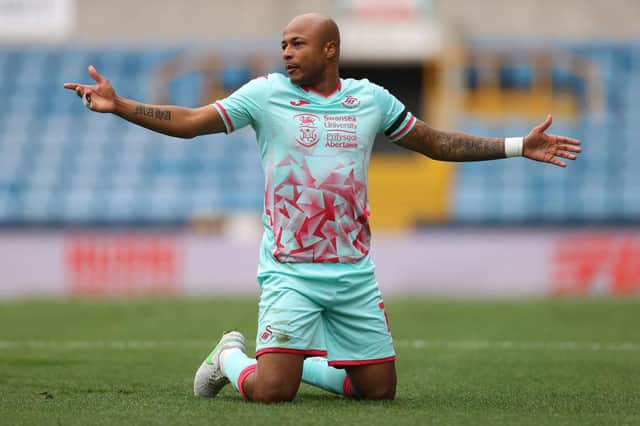 Andre Ayew is reportedly being considered by Newcastle United following his release from Swansea City. (Photo by Julian Finney/Getty Images)