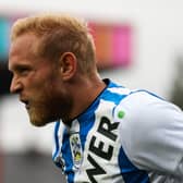 ROCHDALE, ENGLAND - JULY 17: Alex Pritchard of Huddersfield Town reacts during the Pre Season friendly between Rochdale and Huddersfield Town at Crown Oil Arena on July 17, 2019 in Rochdale, England. (Photo by George Wood/Getty Images)