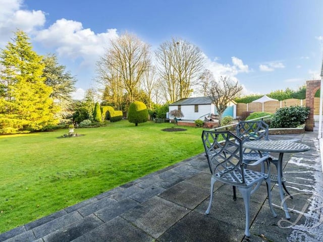 Directly outside the conservatory and at the top of its steps is this lovely patio area. Imagine sitting here with a nice cuppa, glass of wine or pint.