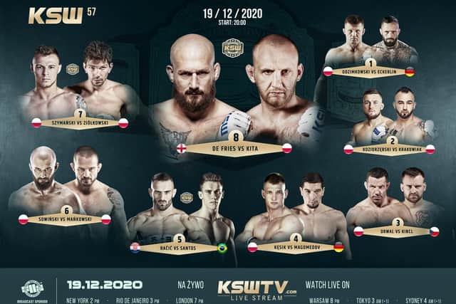 The KSW 57 fight card