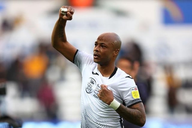 Total net spend = (+£93.54m), biggest net spend = 2021/22 (-£1.19m), smallest net spend = 2018/19 (+£39.69m), record signing in past five years = Andre Ayew (£20.52m)