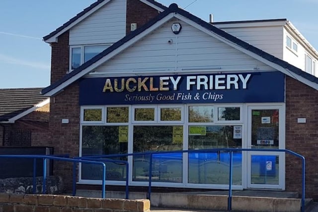 Auckley Friery, 53 Main Street, Auckley, Doncaster, DN9 3HW. Rating: 4.5/5 (based on 299 Google Reviews). "Amazing food, amazing service & prices. One of the best & cleanest chip shops you will find!"