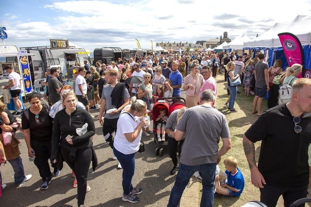 Masses of people turned out for the popular food festival's return to Terrace Green.